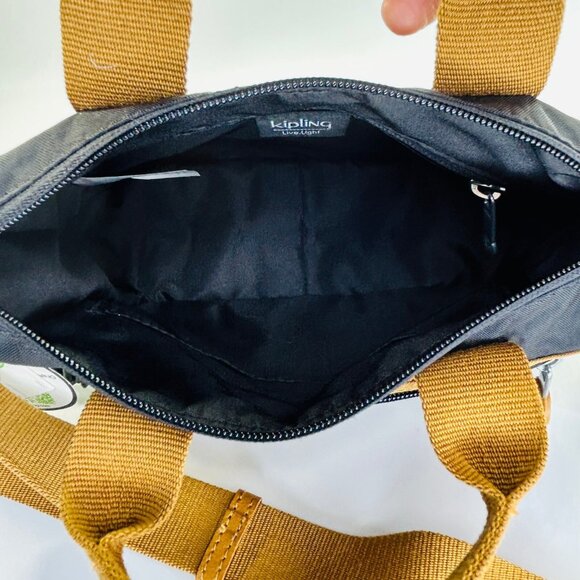 Kipling Danilo Crossbody Bag Nylon Convertible Tote Monkey Keychain Lightweight - Picture 9 of 16